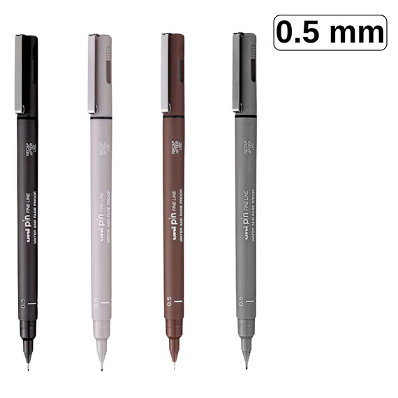 Liner UNI-BALL PIN05-200S, 0.5 mm pe baza de apa, ALEGE CULOAREA: Sepia - Papet