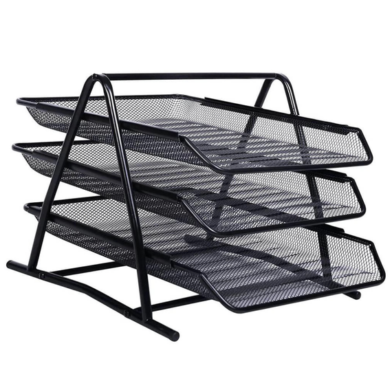 Set 3 tavite metalice documente, suprapozabile MESH - Papet