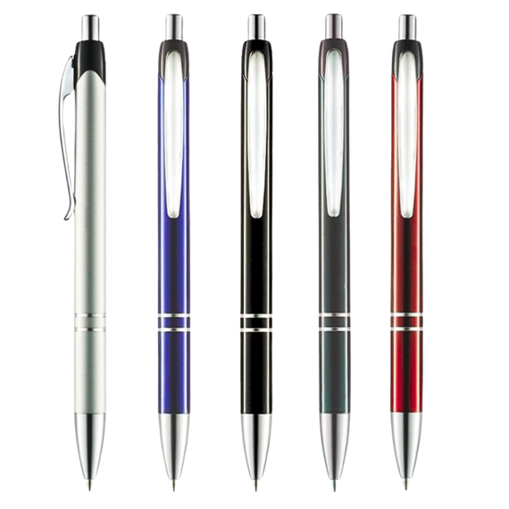 Pix metalic cu mecanism 1.0mm, AIHAO BR273, scriere albastra - Papet