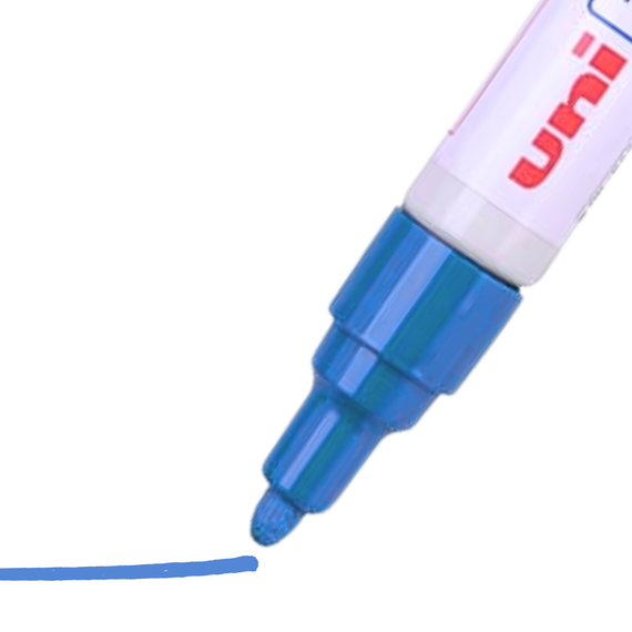 Marker cu vopsea 2.2-2.8 mm UNI Paint PX-20, ALEGE CULOAREA: Albastru - 3Papet