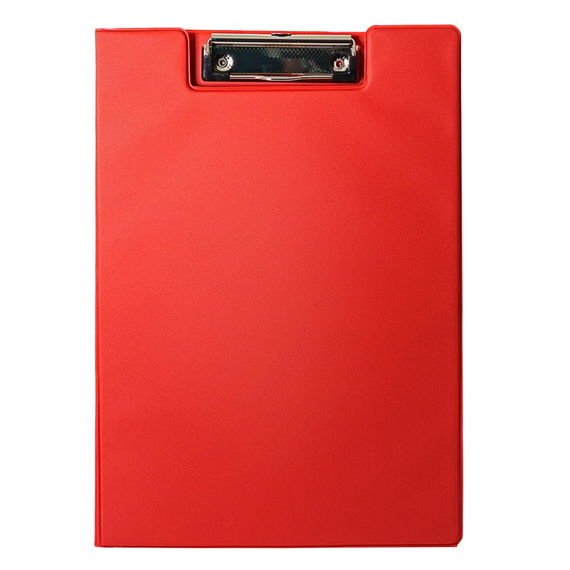 Clipboard dublu plastifiat A4, OPTIMA, ALEGE CULOAREA: Rosu - Papet