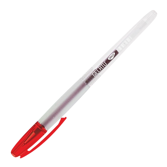 Pix cu gel fara mecanism 0.7mm, DACO Gelatu, ALEGE CULOAREA: Rosu - Papet