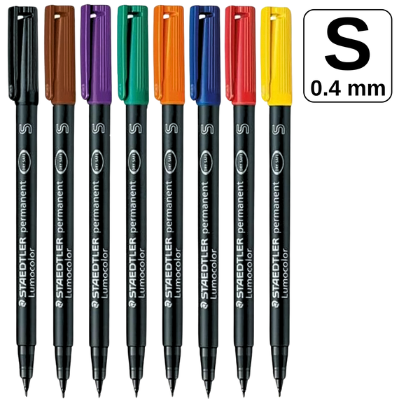 Marker permanent 0.4 mm, STAEDTLER Lumocolor S, ALEGE CULOAREA: Albastru - Papet