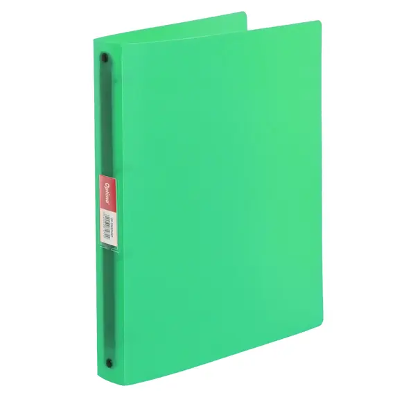 Caiet mecanic cu coperti flexibile A4, 4 inele, 16 mm, OPTIMA, ALEGE CULOAREA: Verde - 2Papet
