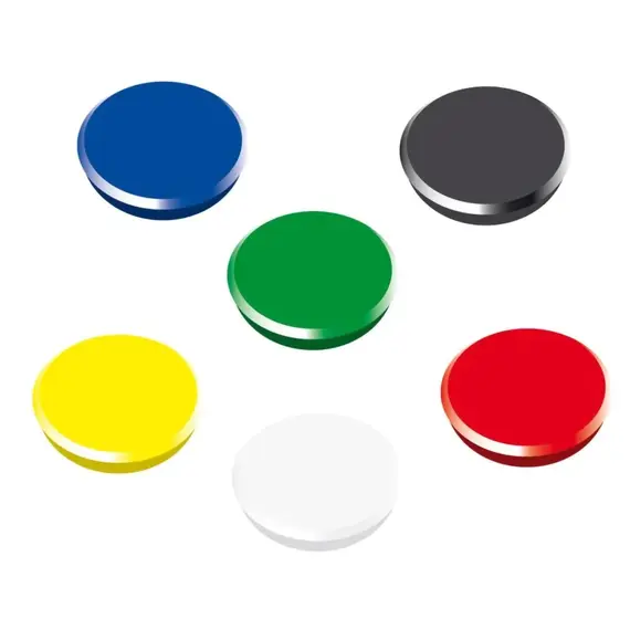 Magneti whiteboard, D 32 mm, 10 buc/set, ALCO, ALEGE CULOAREA: Galben - Papet
