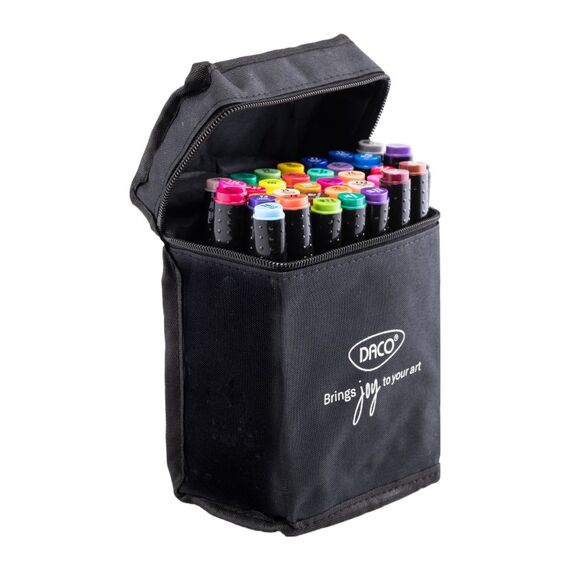 Marker grafic DACO Art Duet, 36 culori/set - Papet