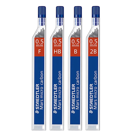 Mine creion mecanic 0.5 mm, 12 buc/set, STAEDTLER Mars Micro Carbon, ALEGE DURITATE MINA: F - Papet
