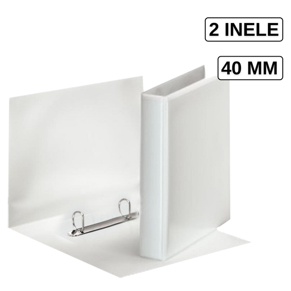 Caiet mecanic A4 cu buzunar, 2 inele, 40 mm, OPTIMA - Papet