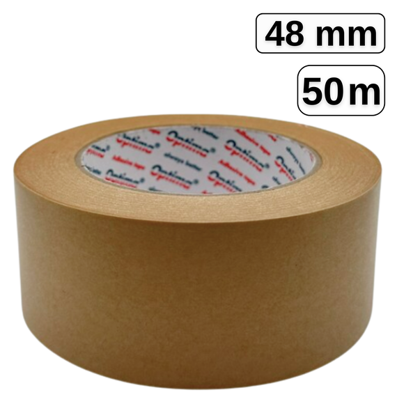 Banda adeziva din hartie kraft, 48 mm x 50 m, OPTIMA - Papet