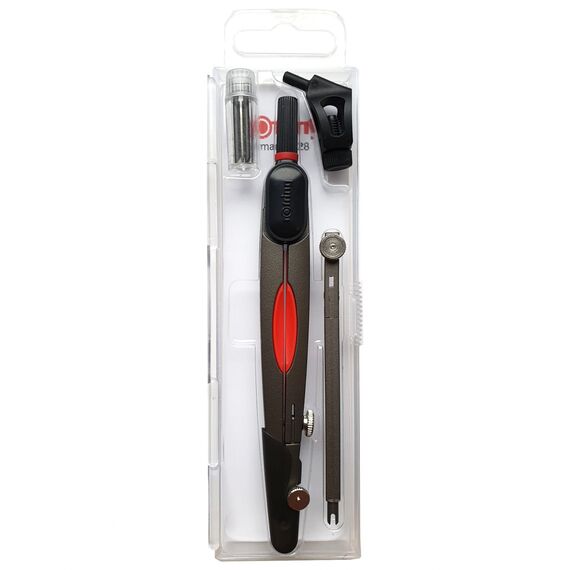 Compas Universal Black, 4 piese/set, ROTRING - Papet