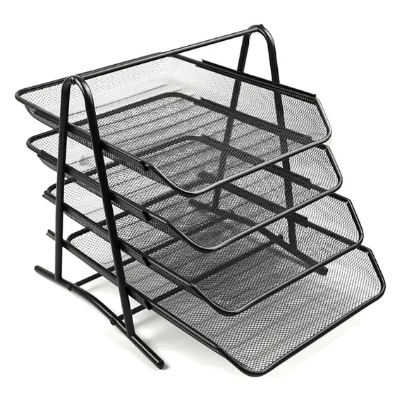 Set 4 tavite metalice documente, suprapozabile MESH - Papet