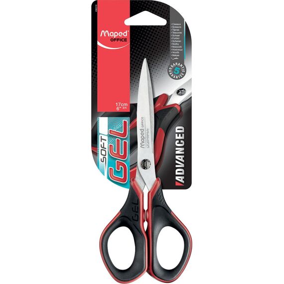 Foarfeca cu grip gel 17 cm, MAPED Advanced Soft Gel - Papet