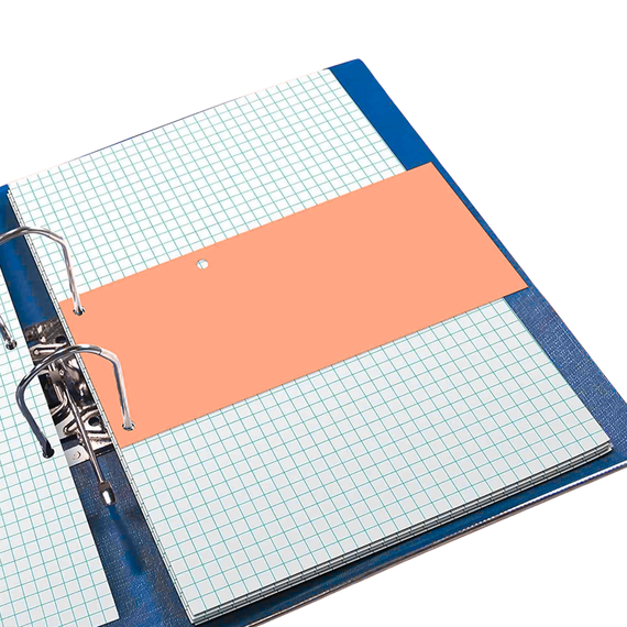 Separatoare biblioraft, 3 perforatii, 100 file/set, ECADA Rosu - 4Papet
