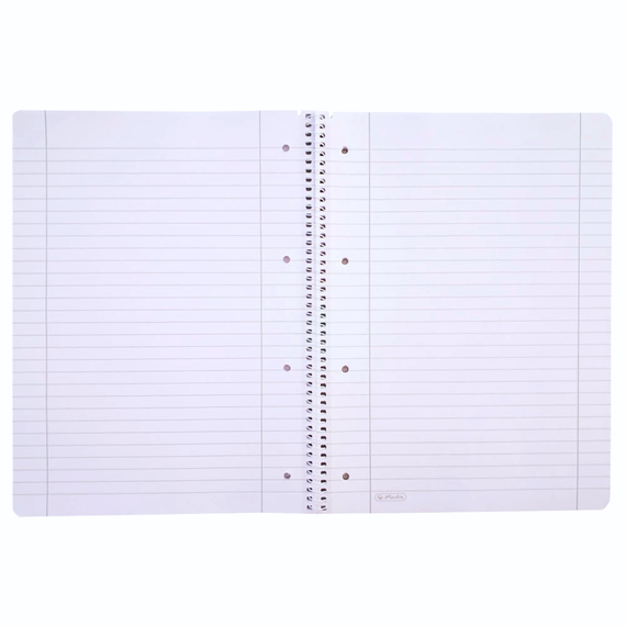 Caiet A4 cu spirala, 100 file, HERLITZ X.Book Enjoy Life, ALEGE LINIATURA: Dictando - 2Papet