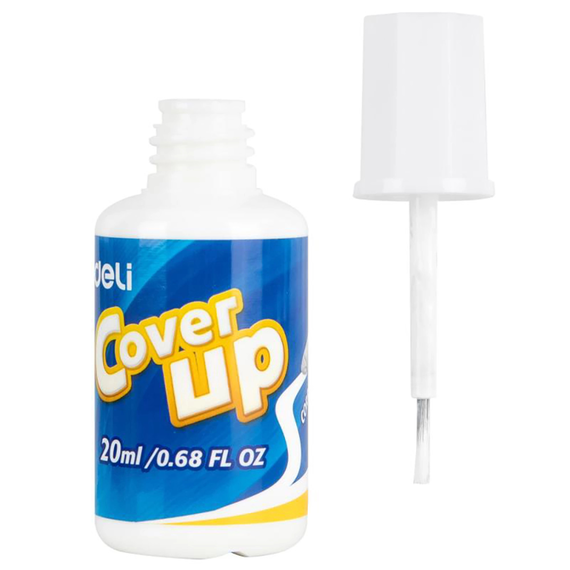 Fluid corector cu pensula DELI, 20 ml - 2Papet