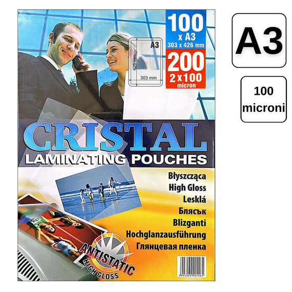 Folie laminare A3,100 microni, 100 buc/top , ARGO - Papet