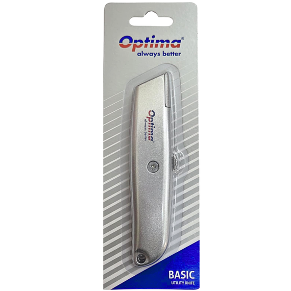 Cutter mare profesional cu lama trapezoidala, corp metalic, OPTIMA Basic SK5 - Papet