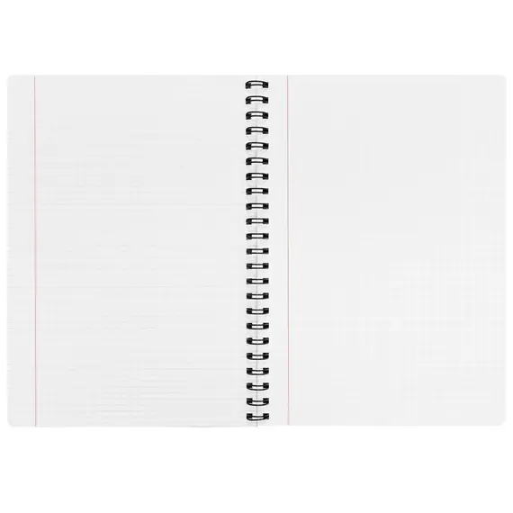 Caiet A5 cu spirala dubla, 96 file, coperta carton, PAPERLAND Natural Edition, ALEGE LINIATURA: Matematica - 2Papet