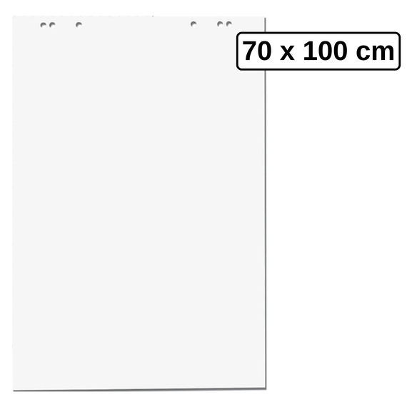 Rezerva hartie flipchart, 70x100 cm, 50 coli/top, NOVA, alba - Papet
