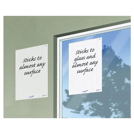 Set flipchart/whiteboard electrostatic 60x80 cm, 25 coli, 1 marker, LEGAMASTER Magic Chart - 3Papet