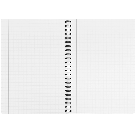 Caiet A4 cu spirala dubla, 96 file, coperta carton, PAPERLAND Natural Edition, ALEGE LINIATURA: Matematica - 2Papet
