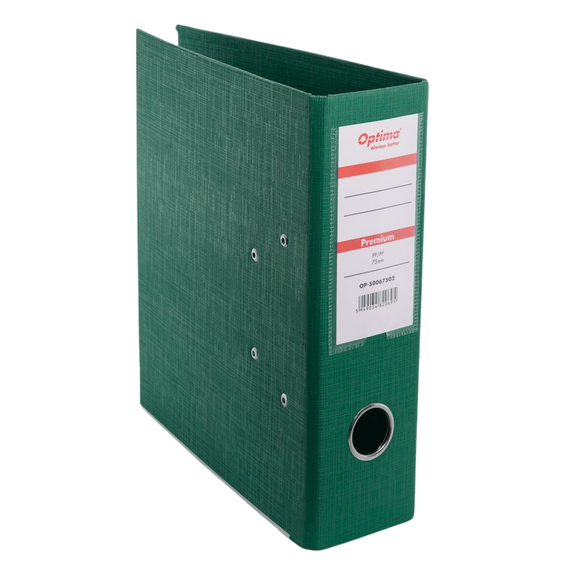 Biblioraft plastifiat A5, 7.5 cm, OPTIMA, ALEGE CULOAREA: Verde - 2Papet