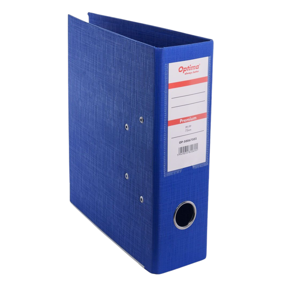 Biblioraft plastifiat A5, 7.5 cm, OPTIMA, ALEGE CULOAREA: Albastru - 2Papet
