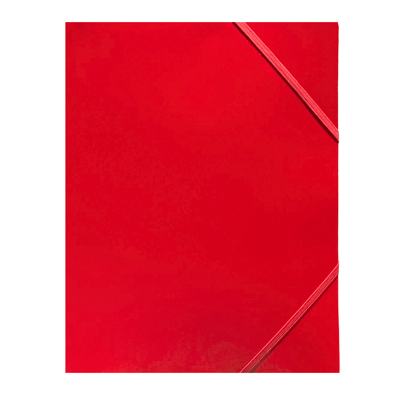 Mapa plastic A4, cu elastic OPTIMA, ALEGE CULOAREA: Rosu - 2Papet