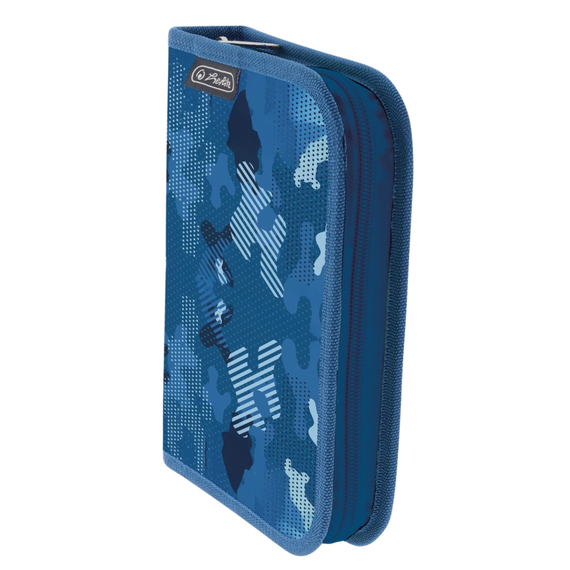 Penar echipat 26 piese, 1 fermoar si clapa interioara, HERLITZ Blue Army - Papet
