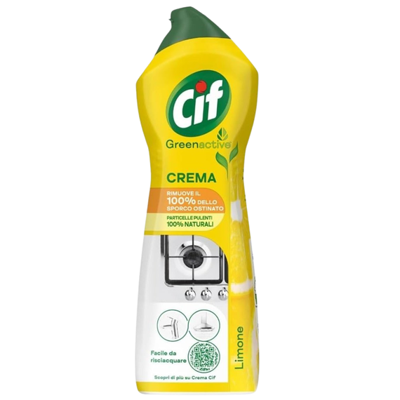 Crema de curatat universala CIF Cream Lemon Greenactive, 750 ml - Papet