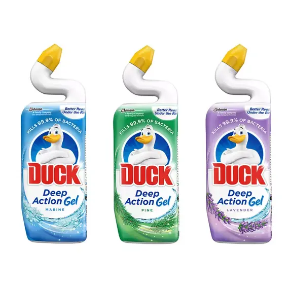 Solutie curatare toaleta DUCK Deep Action Gel, 750 ml, Alege aroma: Marine - Papet
