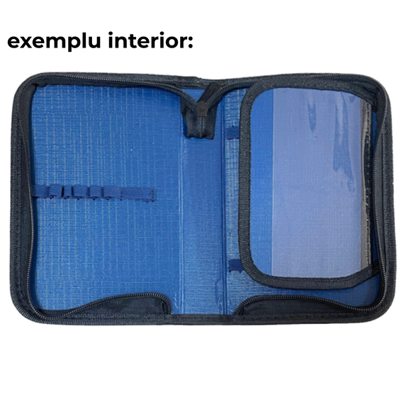 Penar neechipat, 1 fermoar si clapa interioara, HERLITZ Pink Monster - 3Papet