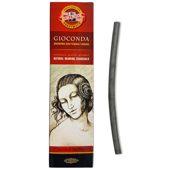 Carbune natural, 6 buc/set, KOH-I-NOOR Gioconda - Papet