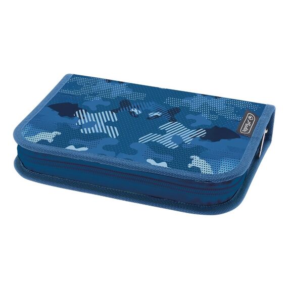Penar echipat 26 piese, 1 fermoar si clapa interioara, HERLITZ Blue Army - 2Papet