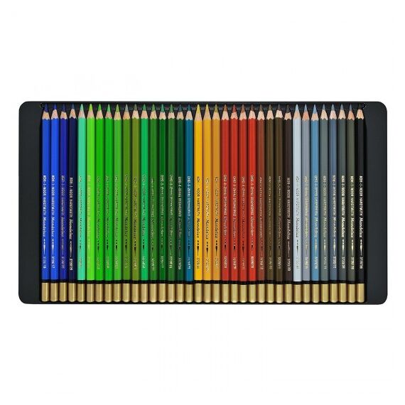 Set creioane Aquarelle 72 culori/set, KOH-I-NOOR Mondeluz - 3Papet