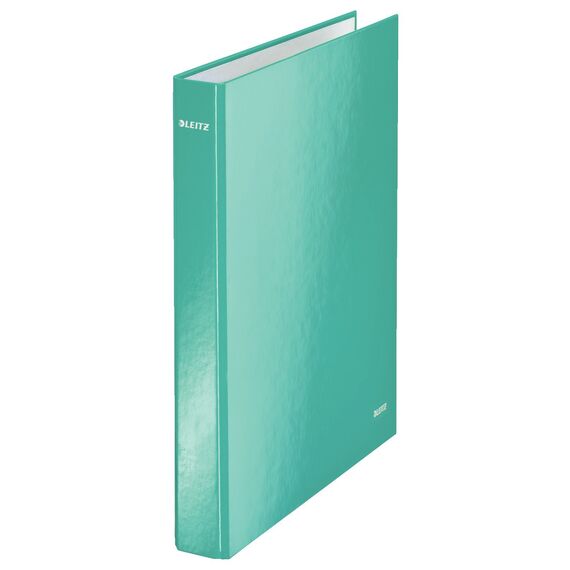 Caiet mecanic A4 cu 2 inele, 25 mm, LEITZ WOW Metalizat, ALEGE CULOAREA: Turcoaz - 3Papet