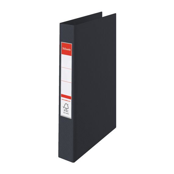Caiet mecanic A4 cu 2 inele, 25 mm, ESSELTE Standard, ALEGE CULOAREA: Negru - 2Papet