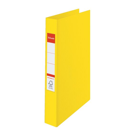 Caiet mecanic A4 cu 4 inele, 25 mm, ESSELTE Standard, ALEGE CULOAREA: Galben - 2Papet