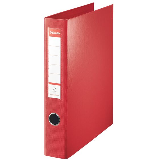 Caiet mecanic A4 cu 4 inele, 40 mm, ESSELTE Jumbo, ALEGE CULOAREA: Rosu - 2Papet