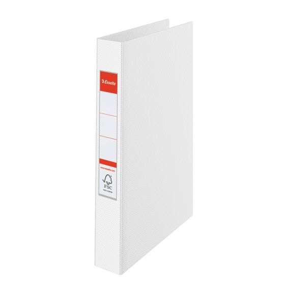 Caiet mecanic A4 cu 4 inele, 25 mm, ESSELTE Standard, ALEGE CULOAREA: Alb - 2Papet