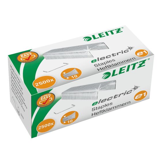 Capse nr.10 E1 pentru capsatorul electric 5532, 2500 buc/cutie, LEITZ - Papet