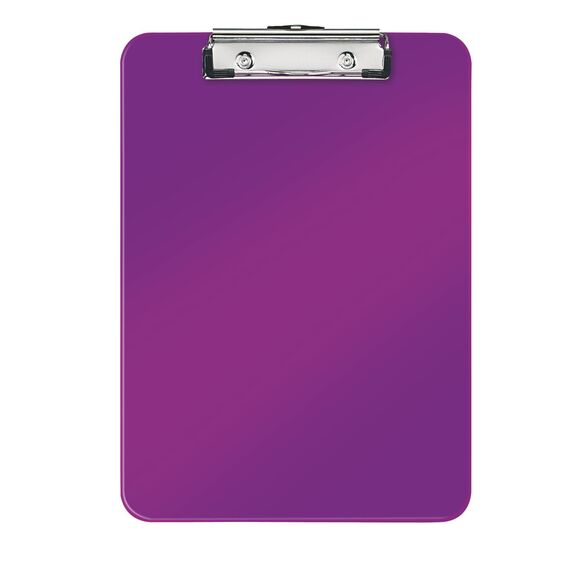 Clipboard simplu plastifiat, A4, LEITZ WOW Metalizat, ALEGE CULOAREA: Mov - 2Papet