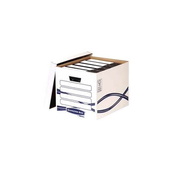 Container arhivare bibliorafturi, cu capac, FELLOWES Bankers Box - Papet