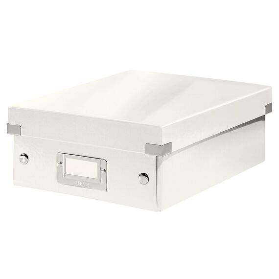 Cutie organizer mica, 282 x 221 x 100 mm, compartimentata cu eticheta, LEITZ Click&Store, ALEGE CULOAREA: Alb - 2Papet