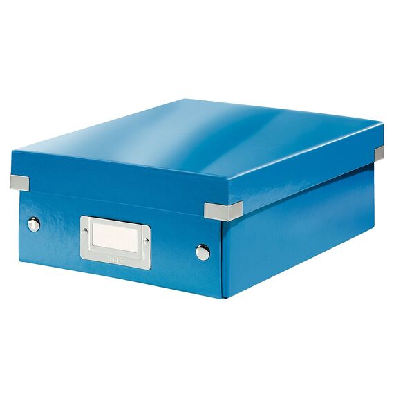 Cutie organizer mica, 282 x 221 x 100 mm, compartimentata cu eticheta, LEITZ Click&Store, ALEGE CULOAREA: Albastru - 2Papet