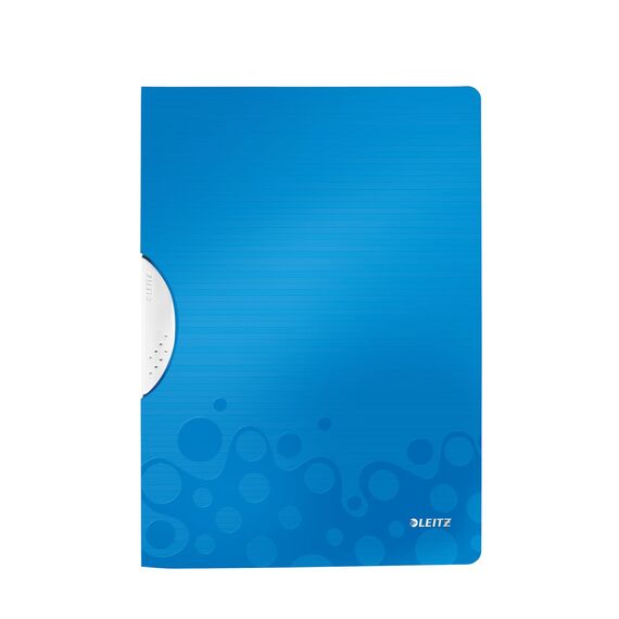 Dosar plastic A4 cu clema pivotanta, LEITZ WOW, ALEGE CULOAREA: Albastru - 2Papet