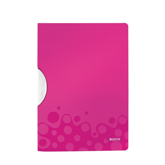 Dosar plastic A4 cu clema pivotanta, LEITZ WOW, ALEGE CULOAREA: Roz - 2Papet