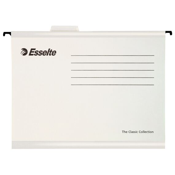 Dosar suspendabil A4, cu eticheta, carton 210 g/mp, ESSELTE Pendaflex, ALEGE CULOAREA: Alb - 2Papet