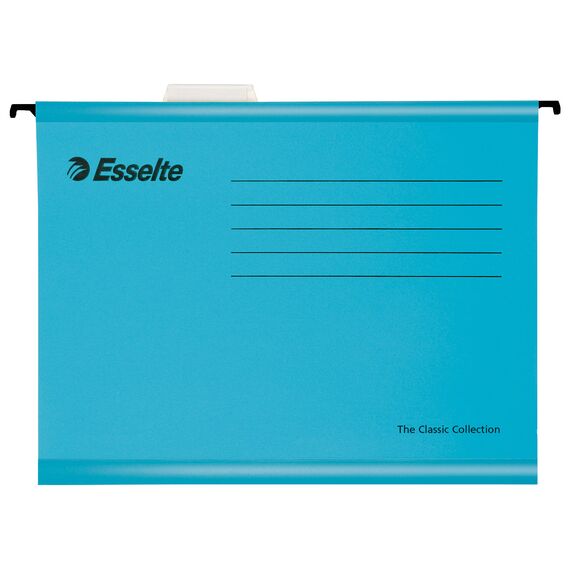 Dosar suspendabil A4, cu eticheta, carton 210 g/mp, ESSELTE Pendaflex, ALEGE CULOAREA: Albastru - 2Papet