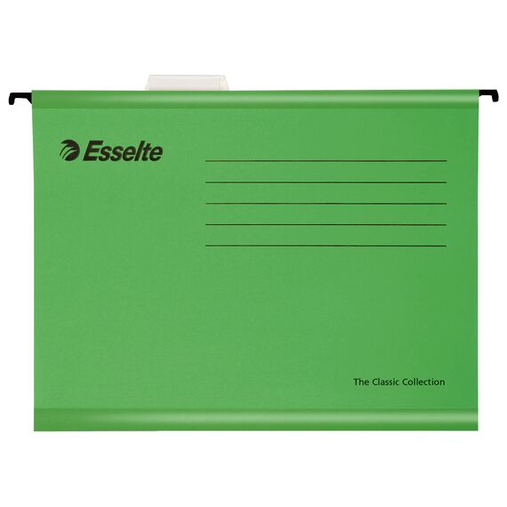 Dosar suspendabil A4, cu eticheta, carton 210 g/mp, ESSELTE Pendaflex, ALEGE CULOAREA: Verde - 2Papet